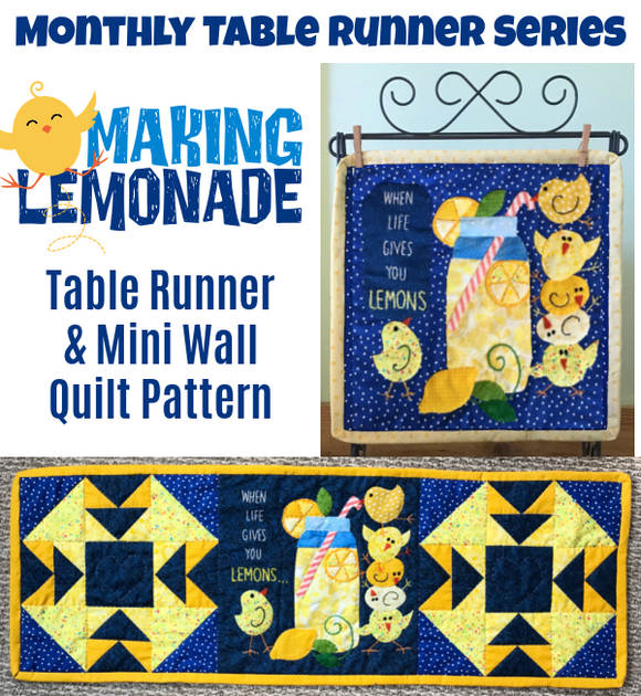 Suzy's Table Runner Series- Making Lemonade