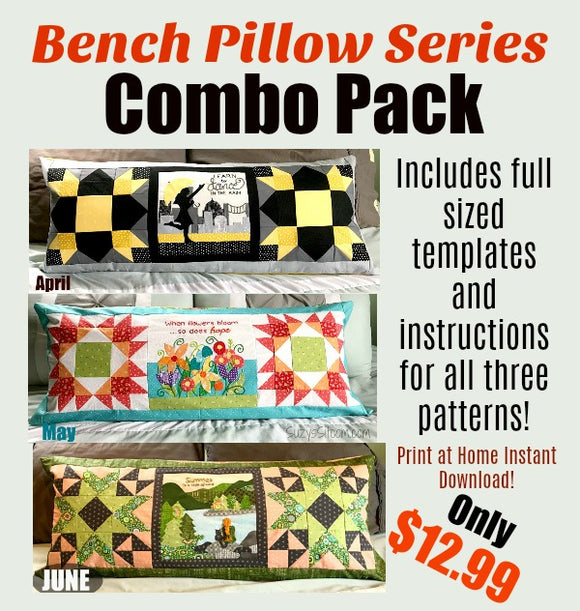 Bench Pillow Series- Combo Pack- Apr, May, Jun