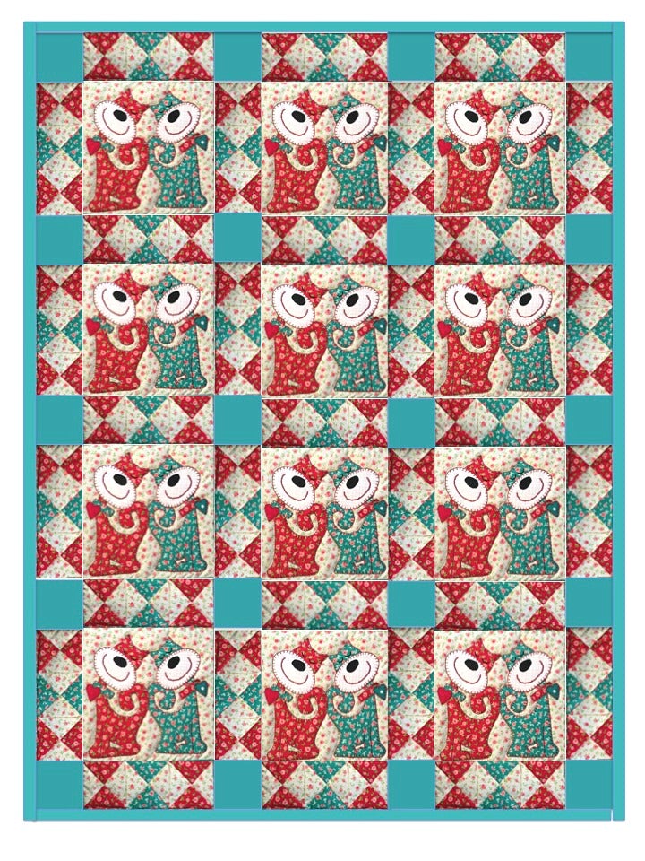 Quilt Panel for Baby, “Baby Gone Wild” by Masha D'yans Design for