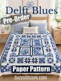 Delft Blues Quilt Pattern (Paper Copy) PRE-ORDER