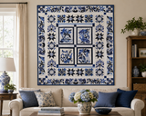 Delft Blues Quilt Pattern (Digital- Print at Home)