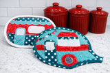 Happy Camper Pot Holders Digital Pattern