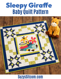 Sleepy Giraffe Baby Quilt Pattern