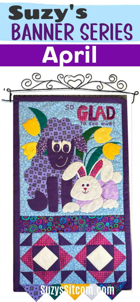 Suzys Banner Series - Glad to See Ewe