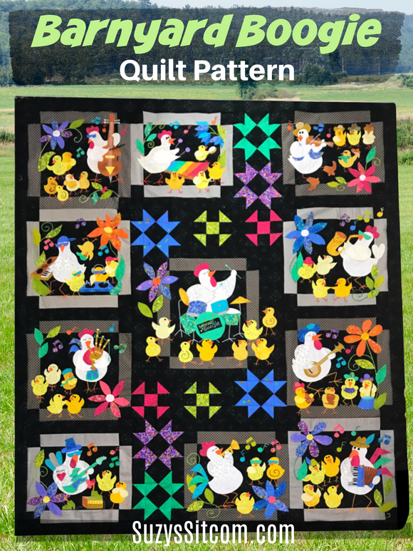 Barnyard Boogie Full Quilt Pattern (Digital)