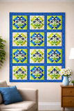Daisy Blue Quilt Pattern (Print at Home)