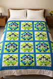 Daisy Blue Quilt Pattern (Print at Home)