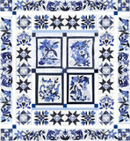 Delft Blues Quilt Pattern (Digital- Print at Home)