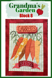 Grandmas Garden Block #8- Carrots