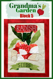 Grandmas Garden Block #5- Radish