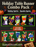 Holiday Table Runner Combo Pack- 2 Fun Patterns!