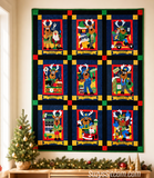 North Pole Moonlighters Quilt PAPER Pattern