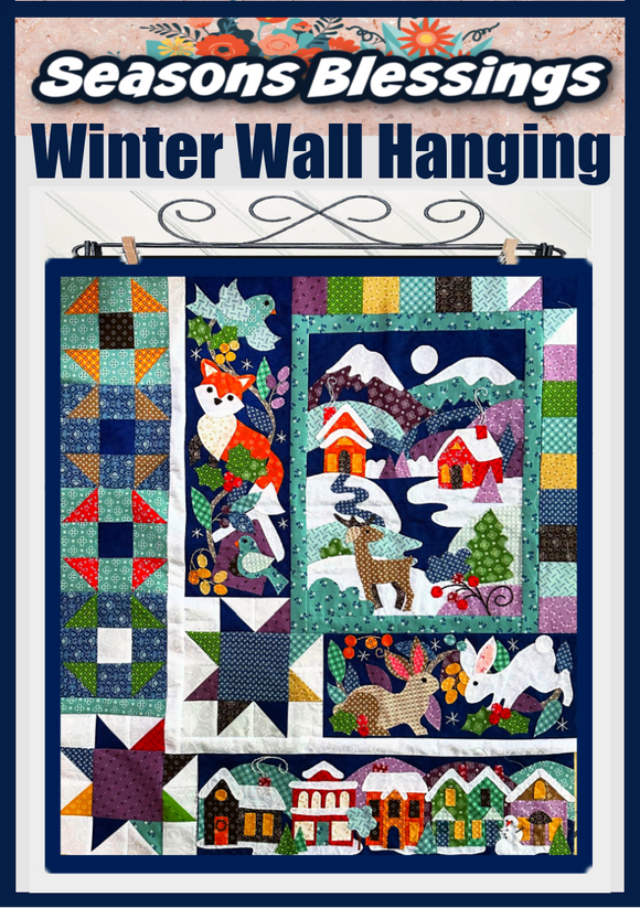Seasons Blessings Winter Wall Hanging