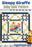 Sleepy Giraffe Baby Quilt Pattern