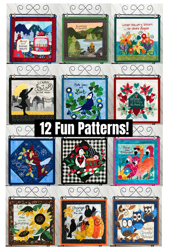 Suzys Year of Stitching 12 Pattern Set