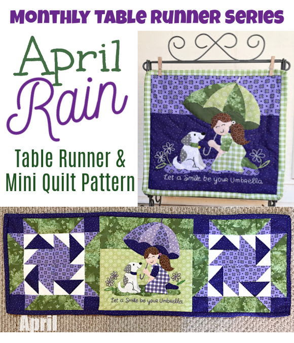 Suzy's Table Runner Series- April Rain
