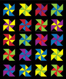 Love Birds and Pinwheels Digital Quilt Pattern