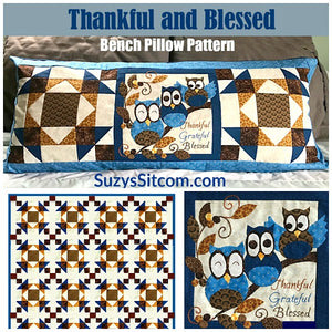 Bench Pillow Series- Thankful and Blessed (November)