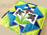Daisy Blue Quilt Pattern (Print at Home)
