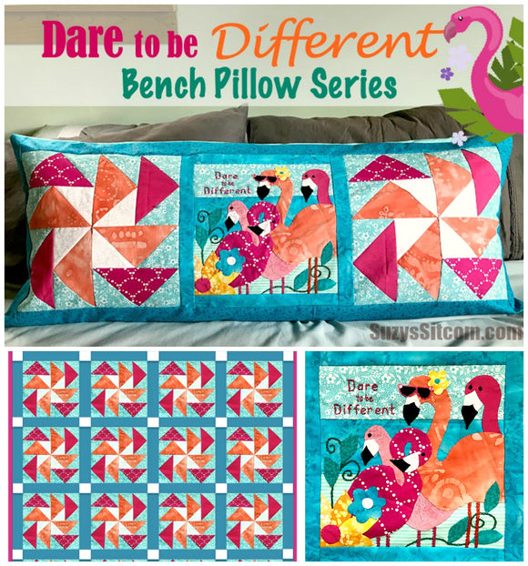 Bench Pillow Series- Dare to be Different (August)