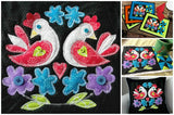 Love Birds and Pinwheels Digital Quilt Pattern