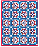Red, White and Blue Combo Pack- 9 Fun Patterns!