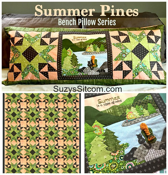 Bench Pillow Series- Summer Pines (June)