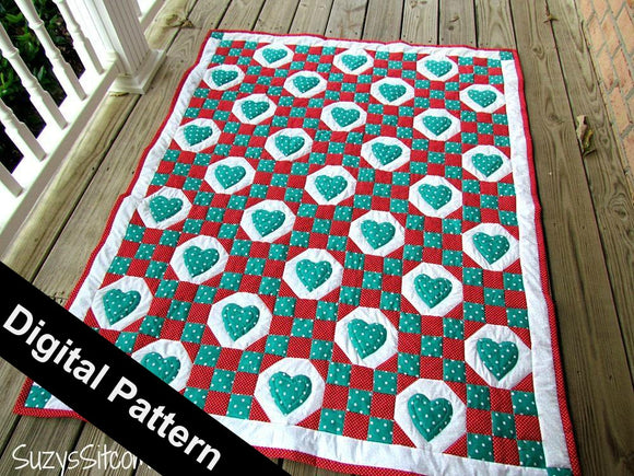 SweetHearts Digital Quilt Pattern