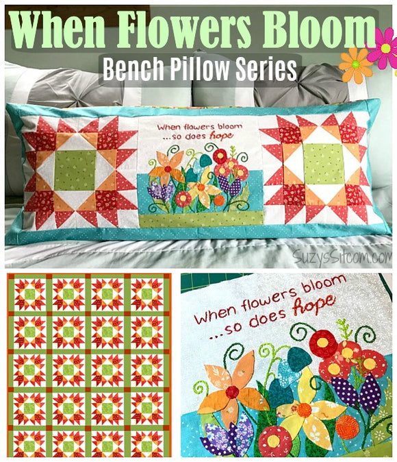 Bench Pillow Series- When Flowers Bloom (May)