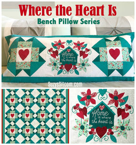 Bench Pillow Series- Where the Heart Is (February)