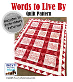 Words to Live By Quilt Pattern